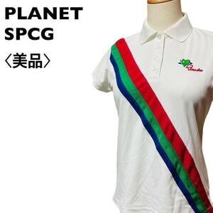 【美品】PLANET SPCG　半袖ポロシャツ　ゴルフウェア　サイズM