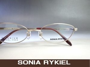 SONIA RYKIEL◆ソニア・リキエル【チタン メガネフレーム】新品 シルバー◆日本製・鯖江産◆めがね/眼鏡