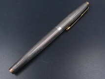 純銀 万年筆 ペン先14K ヴィンテージ PARKER パーカー 75 スターリングシルバー 万年筆 XF 検(シルバー 銀製 吸入式 カートリッジ式 両用_画像3