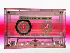 ワウフラッター (Wow & Flutter)　テストテープ　カセットテープ　5分　TEST TAPE　3KHz　0dB　Dolby NR OFF Victor RZ TYPE 1