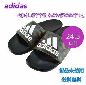 adidas アディダス シャワーサンダル 迷彩 24.5センチ　新品　タグ付き