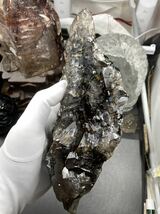 【とても綺麗な形】ブラジル産 エレスチャルクオーツ（骸骨水晶） 約1.3kg 磨きなし 1202_画像2
