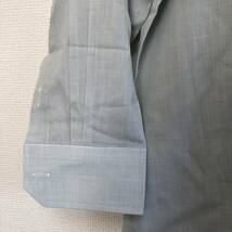 WS0476 美品 D’URBAN（ダーバン） メンズ シャツ 長袖 男前 39-78 グリーン（緑） 無地 コットン混紡 USED シンプル _画像3