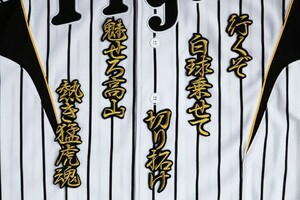 送料無料 高山 HM 応援歌 (行金) 刺繍 ワッペン 阪神 タイガース 応援 ユニホームに