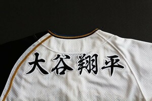 ◆送料無料◆ 大谷 翔平 （黒文字/白） ネーム 刺繍 ワッペン 日本ハム ファイターズ 応援 ユニホーム に