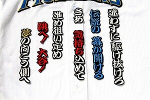 ◆送料無料◆ 大谷 応援歌 (勘白赤青/黒)刺繍 ワッペン 日本ハム ファイターズ 応援 ユニホーム に