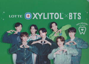  seven eleven ограничение LOTTE XYLITOL×BTS прозрачный файл Lotte xylitol × BTS