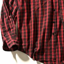 【RRL DOUBLE RL】RRL Cotton Twill Check Shirt 90s 三ツ星 ヴィンテージチェックシャツ コットンツイルチェックシャツ XL 大きいサイズ_画像7