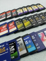 SDHC カード 4GB CLASS④ 26枚セット Lexar SanDisk TOSHIBA Panasonic 【動作未確認】 メモリーカード_画像2