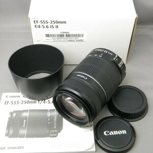 【美品】Canonキャノン　キヤノン　EF-S55-250mmF4-5.6IS II　キヤノンＥＦマウントAPS-Cサイズセンサー用★NO.7859