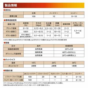 マルチ(10:1)240 2コートクリヤー 4kgセット/日本ペイント クリヤー 塗料 Z26の画像3