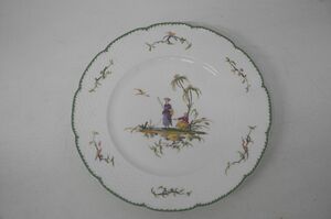 【11-124】 RAYNAUD Limoges レイノー リモージュ Si Kiang シキオン No.3 大皿 絵皿 飾り皿 プレート 洋食器 アンティーク Antique