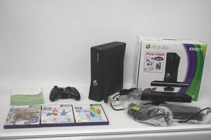 [12-14] XBOX 360 S 4GB KINECT Model 1439 1414 バリューパック ユアシェイプ アドベンチャー 体で答える新しい脳トレ