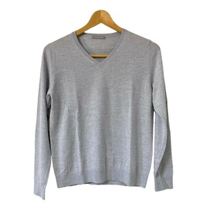  beautiful goods theory ryuks knitted V neck wool M size gray 23L30