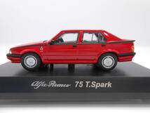 1/64　京商　アルファロメオ　Alfa Romeo　75 T.Spark　レッド　コレクション　ミニカー　 _画像2