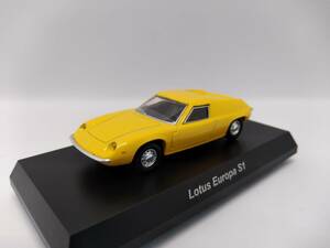 1/64　京商　ロータス　Lotus Europa S1　イエロー　コレクション　ミニカー　 