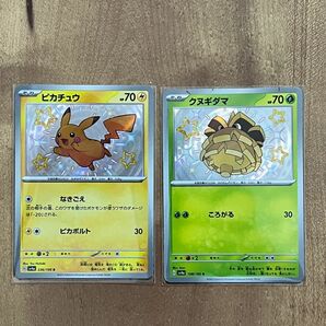 ポケモンカード　 シャイニートレジャーex Sピカチュウ＋クヌギダマ色違い