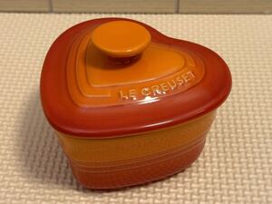 新品未使用　ル・クルーゼ ラムカン・ダムール（フタ付き） オレンジ LE CREUSET Ramkin D'A mour（S） with Lid Orange