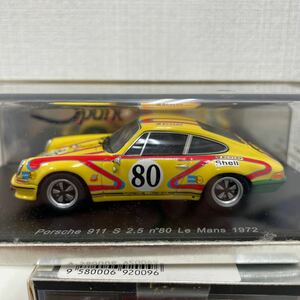 1/43 スパーク ポルシェ 911S 2.5 #80 ル・マン 1972 シェル S0927 SPARK PORSCHE LE MANS ジョン・フィッツパトリック JOHN FITZPATRICK