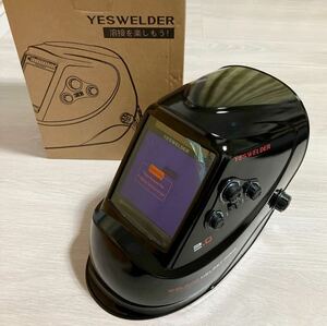 YESWELDER 溶接面 3.94X3.66広視界 ４アークセンサー 遮光度4/5-9/9-13 本当の色を映す 自動遮光 アーク TIG プラズマ切断対応 LYG-M800H