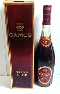 Y-40028N CAMUS GRAND VSOP コニャック 箱あり フランス お酒 ブランデー 保管品 現状品 COGNAC 