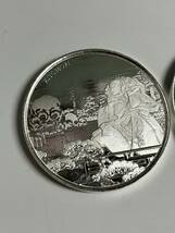 Z-16305【中古品】2018年 フィジー 1ドル 1オンス 銀貨2枚 31.2ｇ/31.3ｇ_画像2