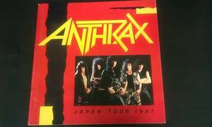  Anne slacks ANTHRAX 1987 year Tour pamphlet used 