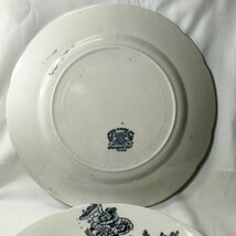 日本皇室陶器(在銘)25.5cm染付皿 明治骨董 珍品 コレクター放出 古美術品_画像3