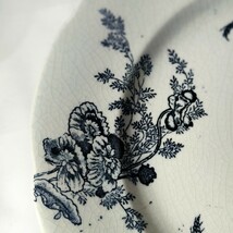 日本皇室陶器(在銘)25.5cm染付皿 明治骨董 珍品 コレクター放出 古美術品_画像7