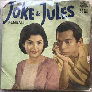 EP Indonesia [ Joke & Jules ]Indonesia Tropical Vintage Jazzy Bossa Garage south .Vocal Pop 60's illusion rare popular record 