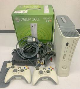 Z426-I43-2439 XBOX360 エックスボックス サンロクマル CONSOLE ホワイト 本体 コントローラーセット ゲーム機 ソフト付き ⑥