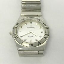 Z278-O15-4229◎ 【電池交換済み】OMEGA オメガ Constellation コンステレーション Cal.1456 795 1241 シエル文字盤 レディース クオーツ_画像9