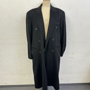 B601-I50-512 PIERRE BALMAIN ピエールバルマン フランソワ1世 ロングコート メンズ ブラック系 カシミア100% サイズL アパレル アウター