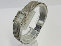 A490-00000◎ ROLEX ロレックス PRECISION プレシジョン 2157 Cal.1400 18K 750 スクエア レディース 手巻き 稼働 腕時計 ⑥_画像2