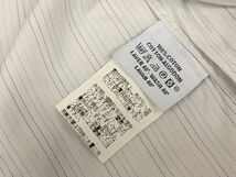 B406-I51-466 HERMES エルメス メンズ Yシャツ ワイシャツ 42 16１/２3色 ストライプ 綿 ⑥_画像5