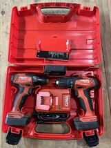 中古 HILTI ヒルティ 充電式 インパクトドライバー ドリルドライバー SID 2-A SF 2-A セット_画像1