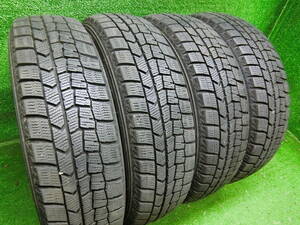 【送料無料】★ バリ　8分山　18年製 ★ 155/65R14 ★ DUNLOP WINTERMAXX WM02 ★タント ムーヴ ミライース モコ等★4本set★N650