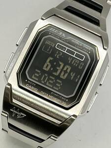 動作良好 ★CASIO カシオ ME-120 META【WORLD TIME】メンズ クォーツ腕時計 稼働品★16426管理番号