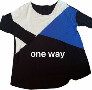 期間限定タイムセール☆one way 3配色　サラサラトップス