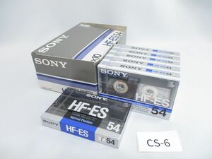 CS-6【箱付/未開封/6点】SONYソニー■HF-ES54■カセットテープ■ノーマルポジション■TYPEⅠNORMAL POSITION■日本製/JAPAN■長期保管品