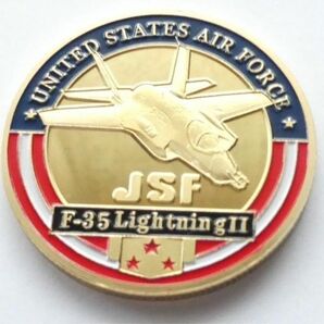 アメリカ合衆国 空軍 USAF F-35 LINGHTNING2 コイン メダル