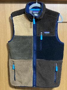 パタゴニア パッチワーク レトロX フリースベスト S patagonia マルチカラー FA14