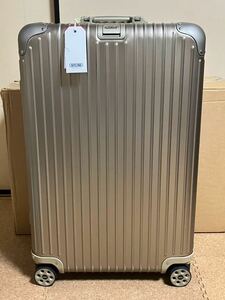 新品未使用 RIMOWA TOPAS TITANIUM E-tag 78L 924.70.03.5 リモワ トパーズ チタニウム 電子タグ 4輪 マルチホイール