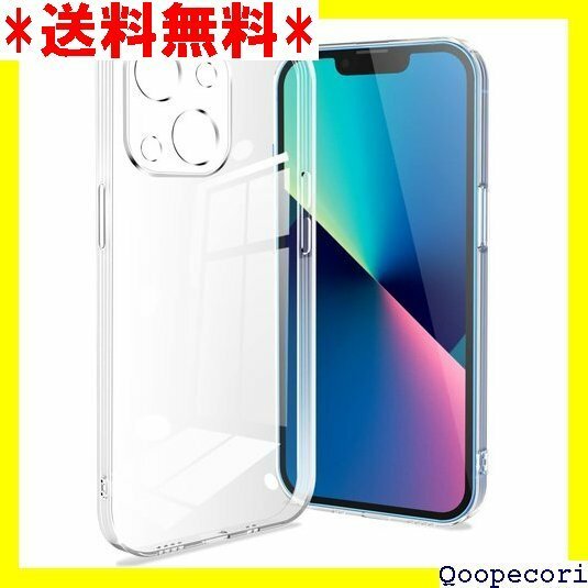 ☆人気商品 ストラップ 付き iPhone13 ケース 透明 iP 耐衝撃/黄変防止/Qi充電対応/6.1インチ/シンプル 13