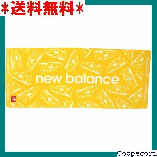 ☆人気商品 ニューバランス new balance 綿 100％ イスタオル 34×80ｃｍ 肌触り優しいシューズ柄 黄白 39