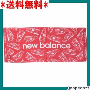 ☆人気商品 ニューバランス new balance 綿 100％ イスタオル 34×80ｃｍ 肌触り優しいシューズ柄 赤白 40