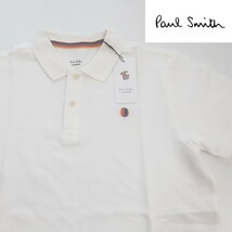 新品 ポールスミス Paul Smith 半袖ポロシャツ L マルチスポット メッシュ ホワイト_画像1