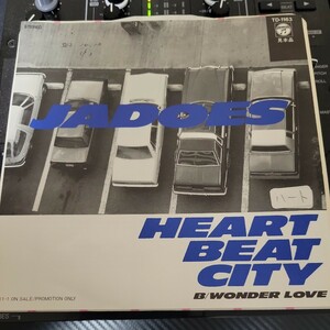 白ラベル 見本盤 7inch JADOES ジャドーズ / HEART BEAT CITY / 角松敏生