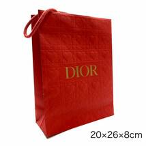 Dior ディオール 紙袋 ショッパー ショップ袋 バレンタイン限定 赤 レッド ハート 付属品 20×26×8cm 管理RY131_画像1