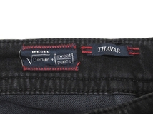 美品 DIESEL ディーゼル JOGG JEANS ジョグジーンズ THAVAR-NE 0837C コーティング加工 スウェット デニムパンツ ブラック 34 メンズ_画像9